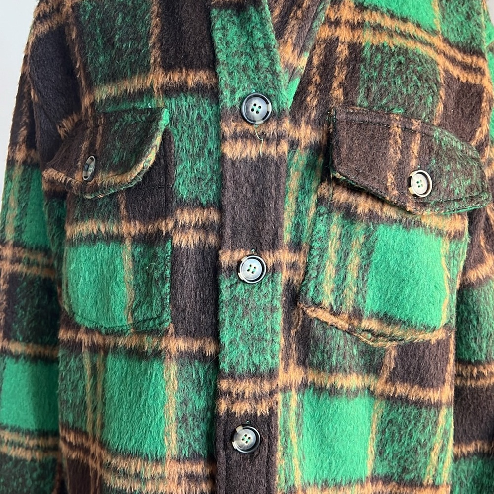 🍁 Rustic Green Over sized Shacket - Picture 3 of 9